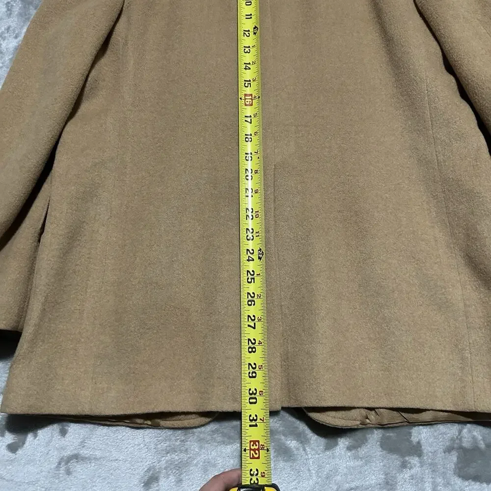 Vintage Barrister 100% Camel Hair Blazer Mens 44R Tan Union‎ Made USA Sport Coat